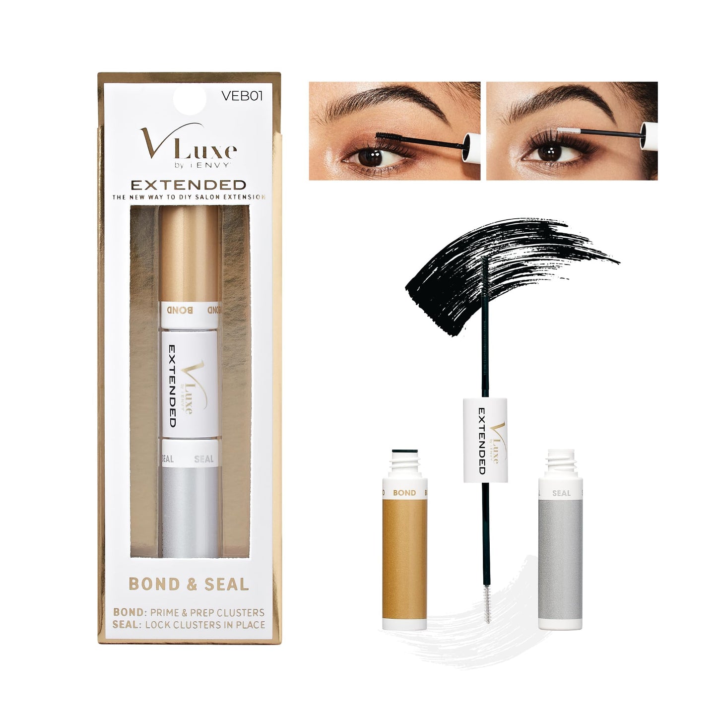 iEnvy DIY Lash Bond & Seal with Biotin & Vitamin E — All-Day Comfort