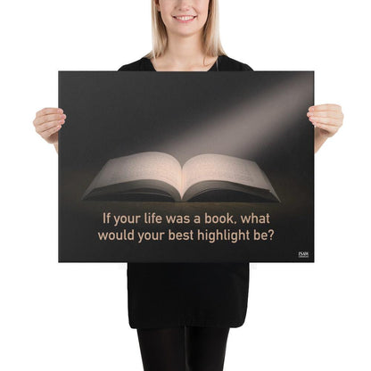 If Your Life Was A Book - Canvas Print
