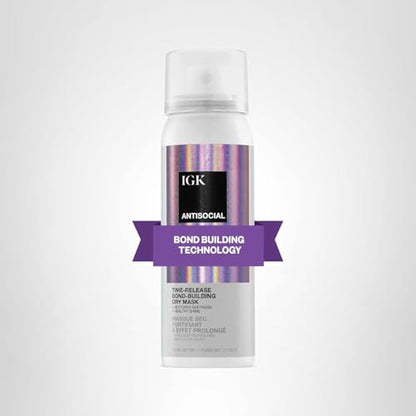 IGK Antisocial Bond-Building Dry Hair Mask – Travel Size 1.7 oz