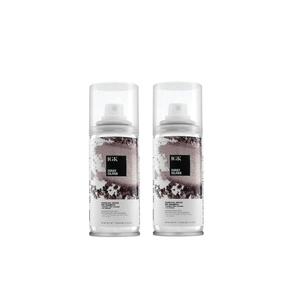 IGK First Class Charcoal Detox Dry Shampoo Travel Size | 2-Pack