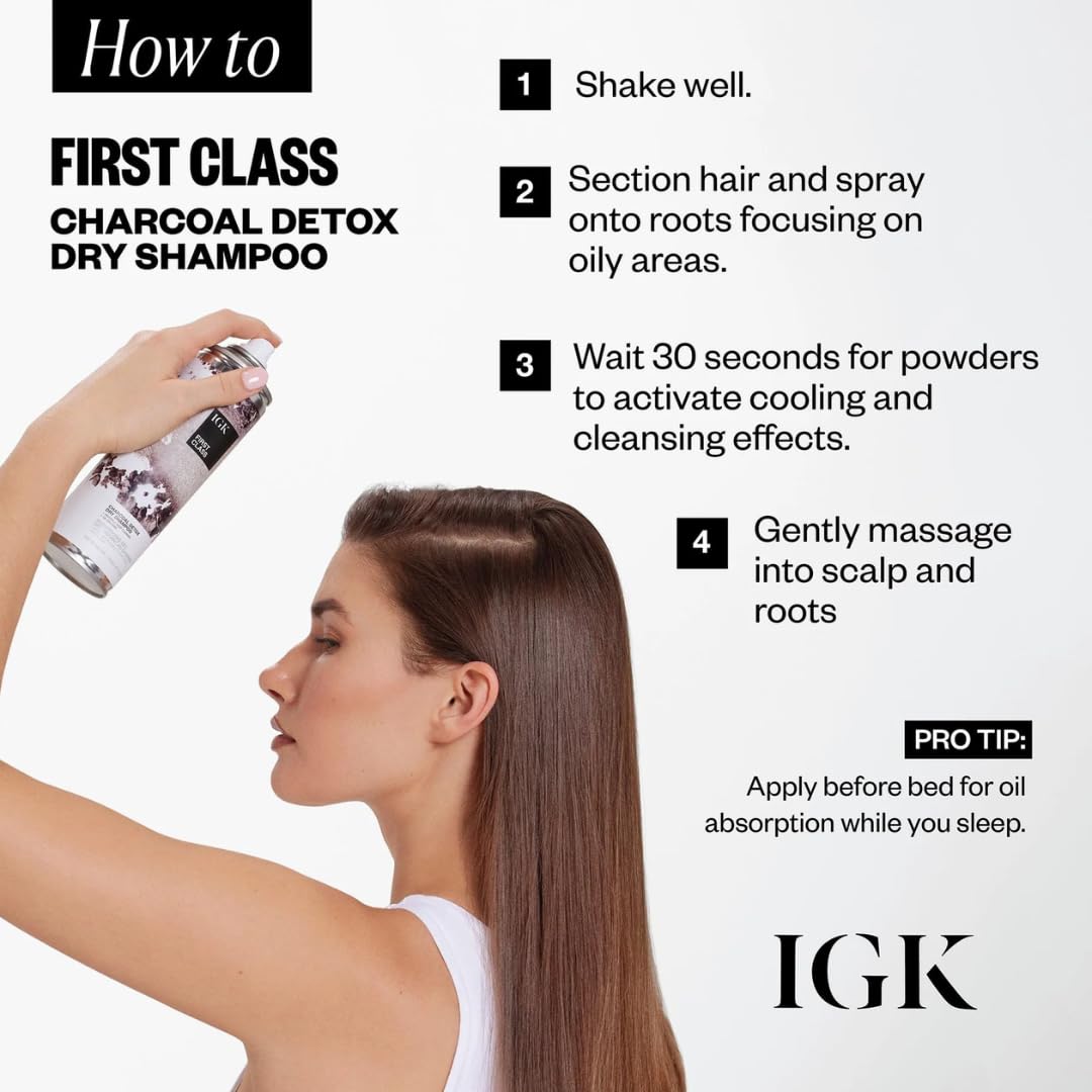 IGK Antisocial Dry Hair Mask + First Class Dry Shampoo Set | Bond-Building Care, Volume & Shine