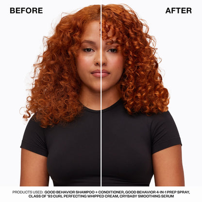 IGK GOOD BEHAVIOR Ultra Smooth Conditioner Liter | Frizz Control, Hydration & Shine | Vegan + Cruelty-Free | 33.8 oz
