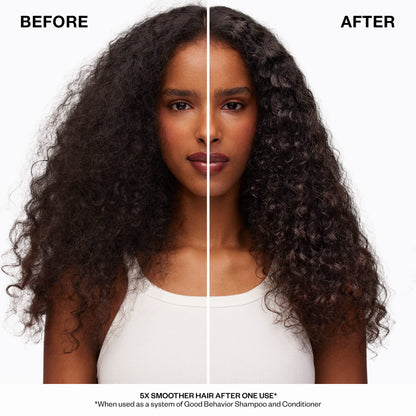 IGK GOOD BEHAVIOR Ultra Smooth Conditioner Liter | Frizz Control, Hydration & Shine | Vegan + Cruelty-Free | 33.8 oz