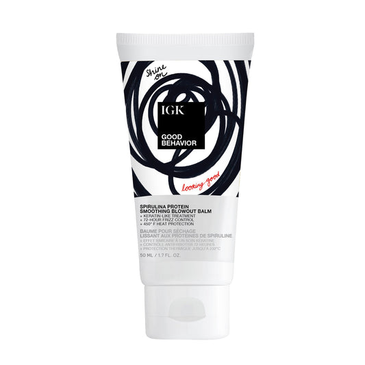 IGK Good Behavior Spirulina Protein Anti-Frizz Blowout Balm – Travel Size