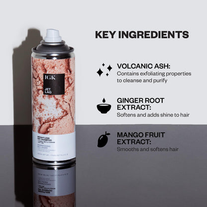 IGK Jet Lag Invisible Dry Shampoo Travel — Weightless Refresh for Fine Hair | Vegan & Cruelty-Free | 2 oz