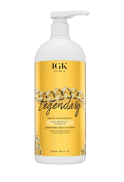 IGK Legendary Dream Hair Shampoo | Healthy, Hydrated, Shine | Vegan & Cruelty-Free | 33.8 oz