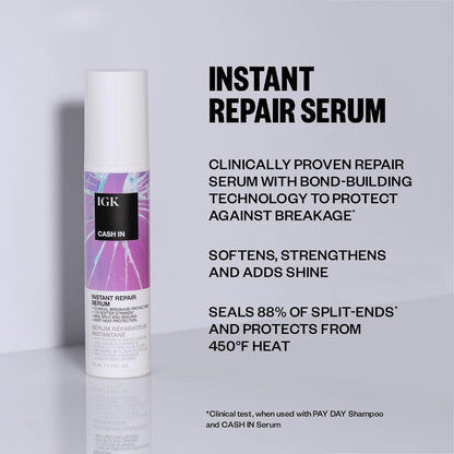 IGK Best Interest + Cash In Duo – Bond-Building Dry Oil & Instant Repair Serum