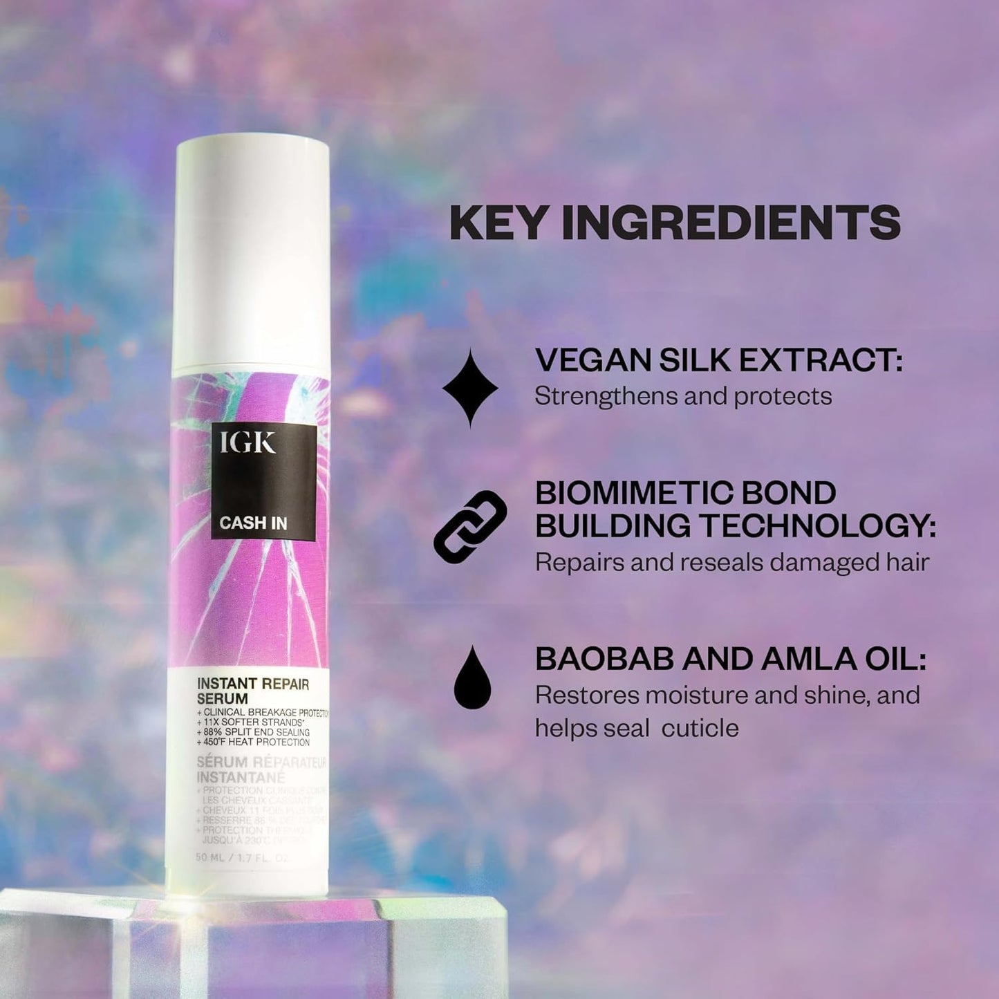 IGK Best Interest + Cash In Duo – Bond-Building Dry Oil & Instant Repair Serum