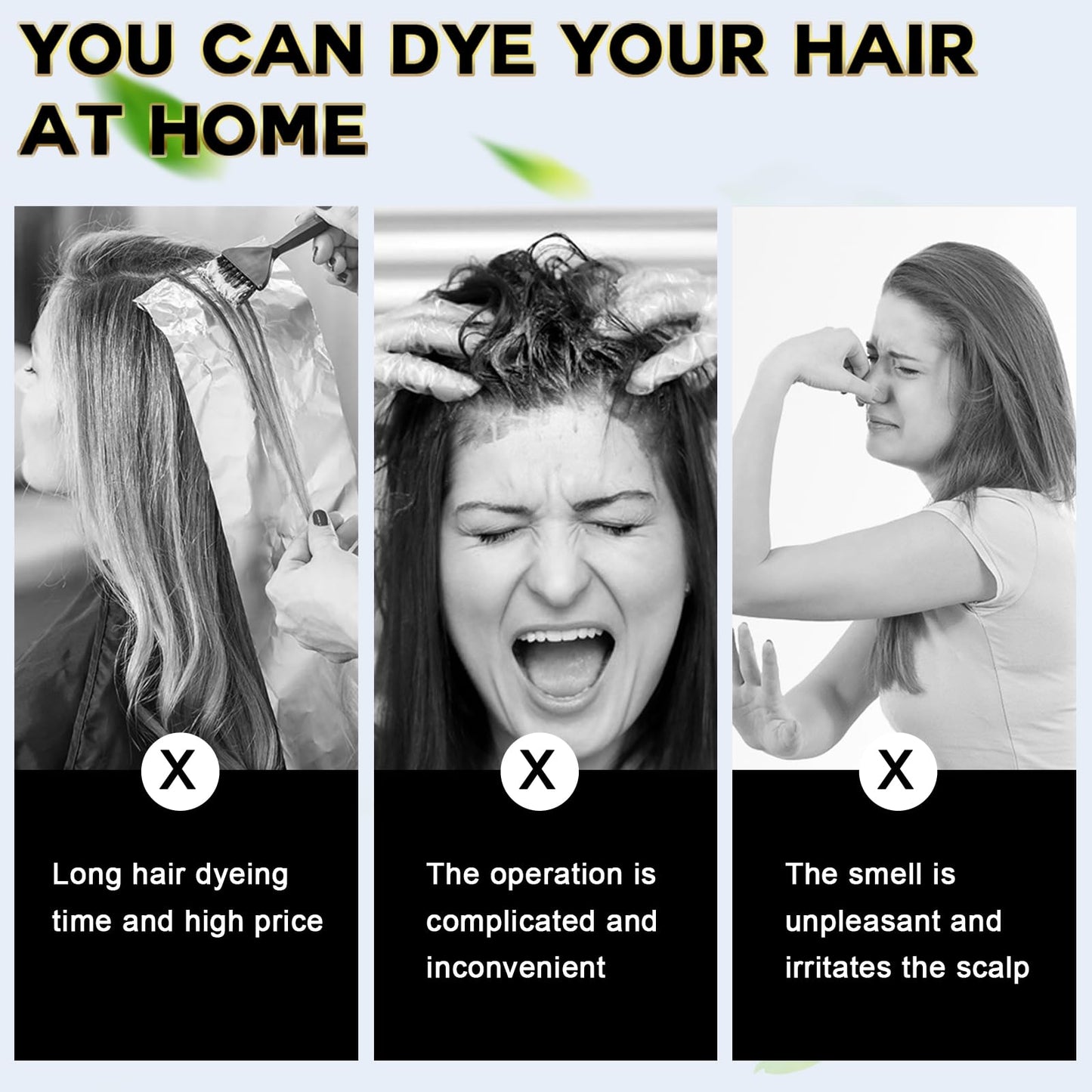 IIIMEIDU Hair Dye Shampoo 3-in-1 for Grey Hair – Dark Coffee 500ml