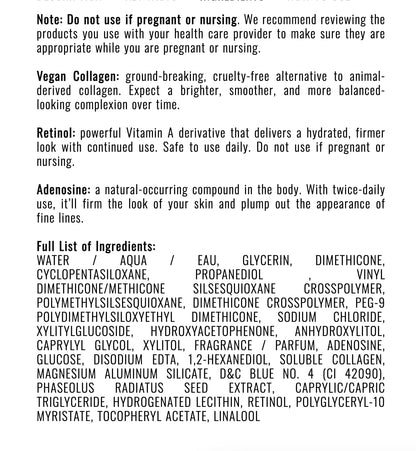 Il Makiage Power Lift Plumping Cream – Advanced Anti-Aging & Priming, 1.69 oz, Vegan