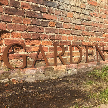 Classic Rusty Metal Letters 5" And 12" A-Z 0-9 Rustic Signs For The Home And Garden