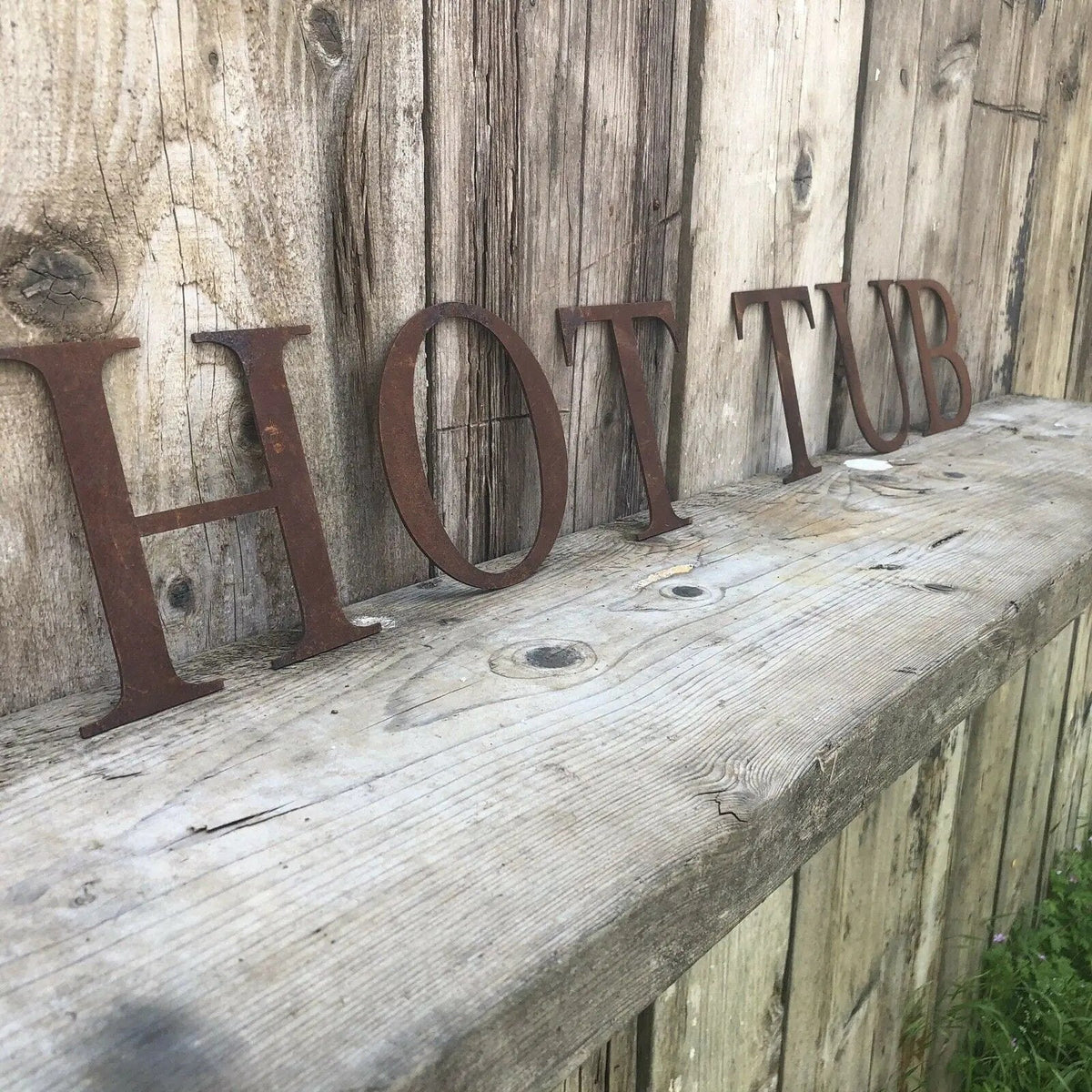 5" Classic Font Rusty Metal Alphabet Letters A-Z 0-9