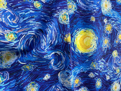 Van Gogh Inspired Fabric By Metre