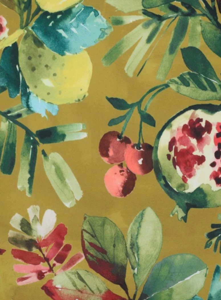 Fruta Fig Velvet Lampshade | French Drum Ceiling Light Shade | Bespoke Handmade Empire Lampshade