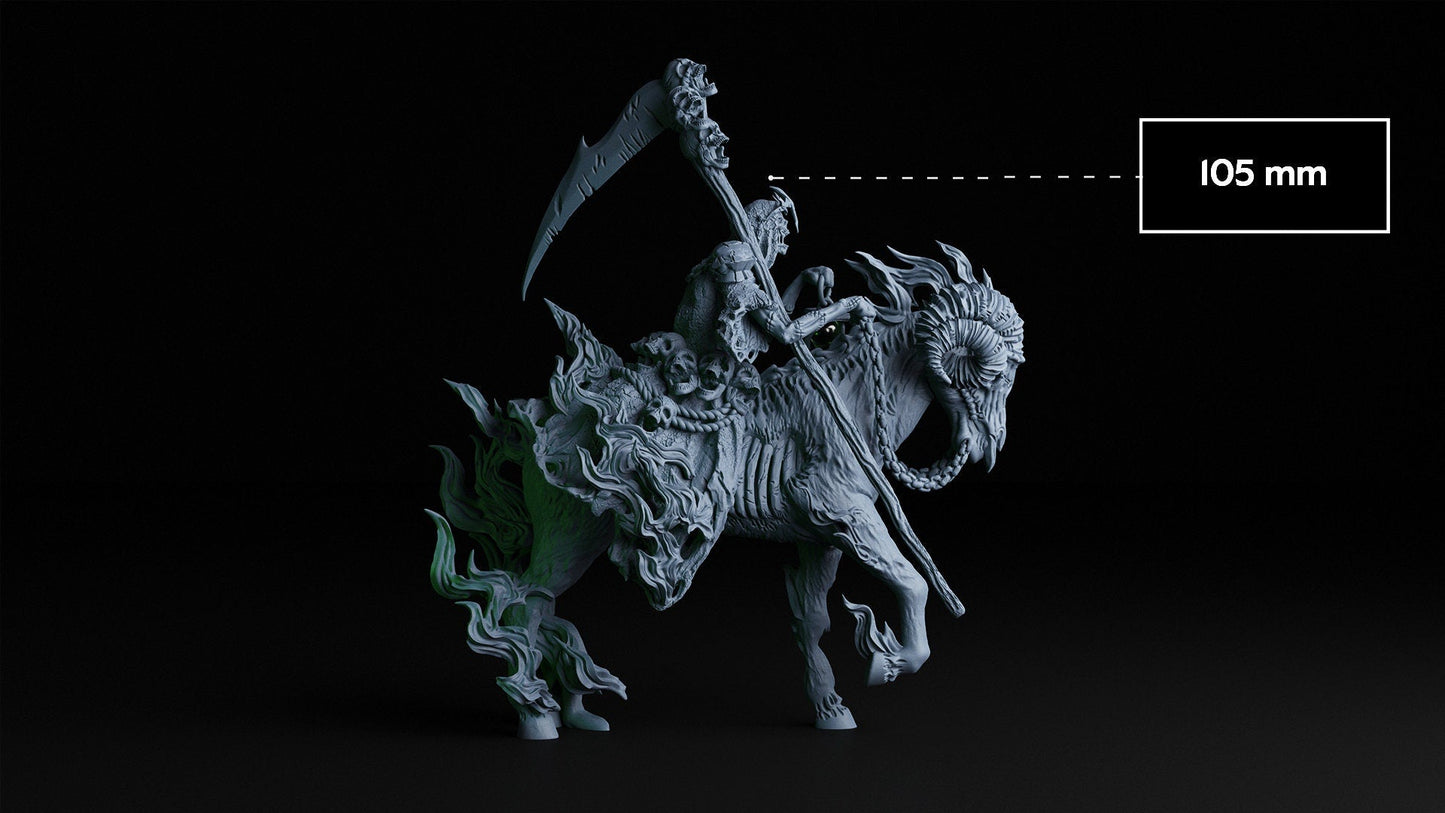 Halloween Death Atlas Miniature: 3D Printed Figurine for D&D, Pathfinder, and TTRPG Tabletop Games