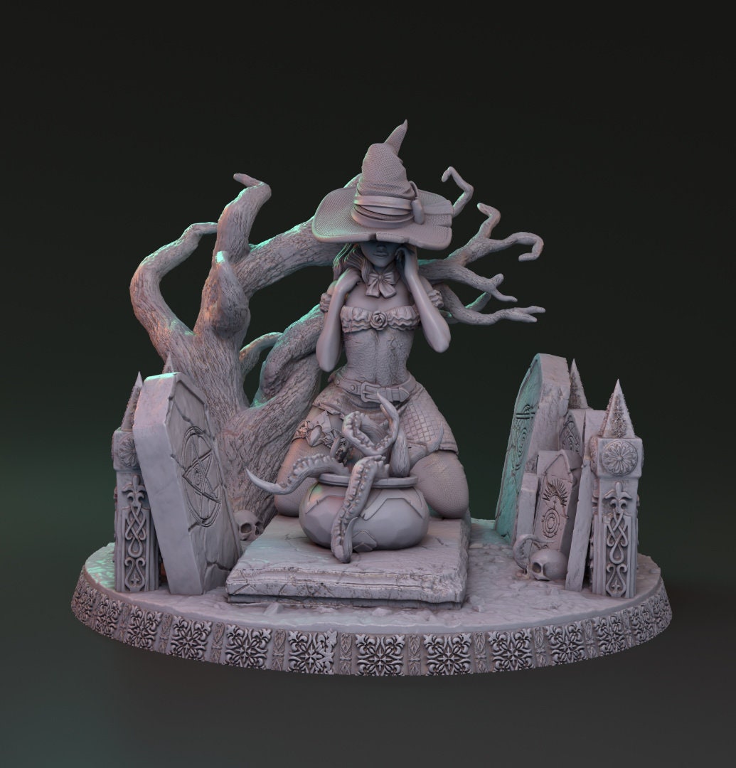 Marina - Pinup - Mysterious Witchcraft of Lionila Kickstarter | Mythreal Games | 32mm or 75mm