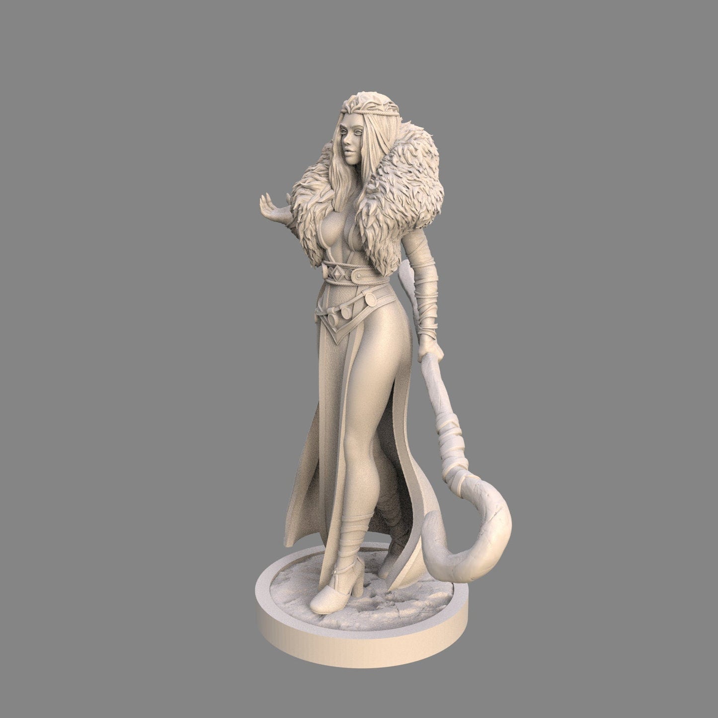 Isolde the Viking Enchantress - 75mm Fantasy Miniature | Ravi Sampath Kickstarter Collection