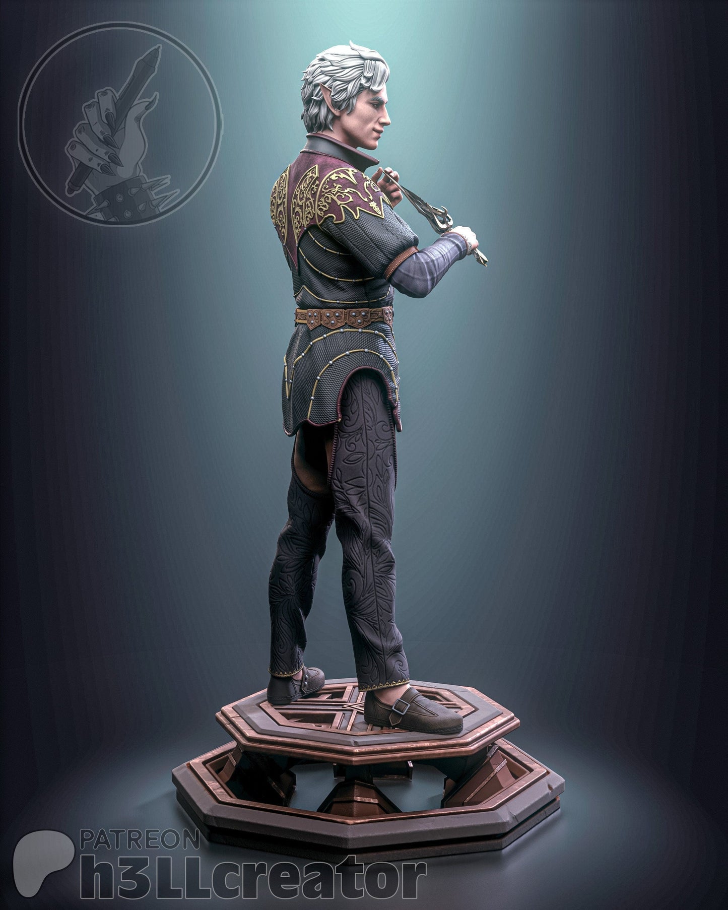 Asterion from Baldur's Gate 3 (fan art) | Full Model or Bust | Miniature scale 1:12 | h3LL Creator | DIY Model Kit
