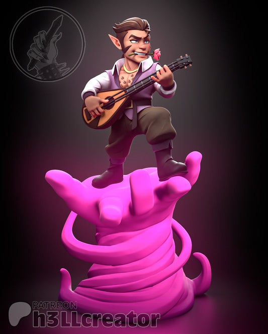 Scanlan from Critical Role - Legends of Vox Machina (fan art) | Miniature scale 1:15 | h3LL Creator | DIY Model Kit