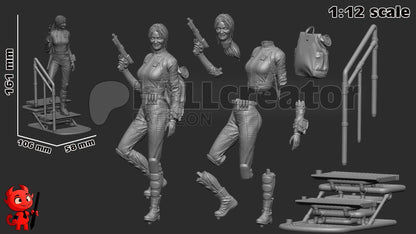 Lucy MacLean - Fallout TV Series (fan art) | Miniature scale 1:15 | h3LL Creator | DIY Model Kit