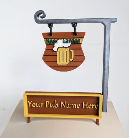 Customisable  Pub Named Garden Bird Feeding Station - seed feeder - quirky outdoor Decor - Wild Bird Food table - sparrow blue tit blackbird