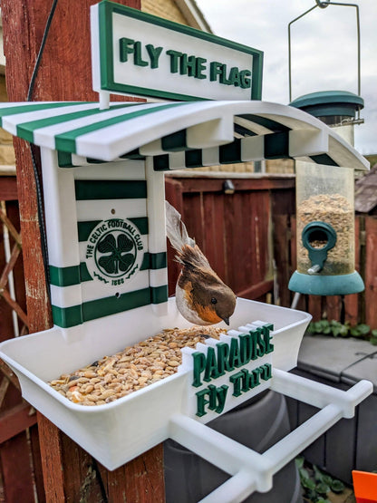 Birdy king Garden Bird Feeding Station - Garden bird seed feeder - quirky outdoor Decor - Wild Bird Food table - sparrow blue tit blackbird