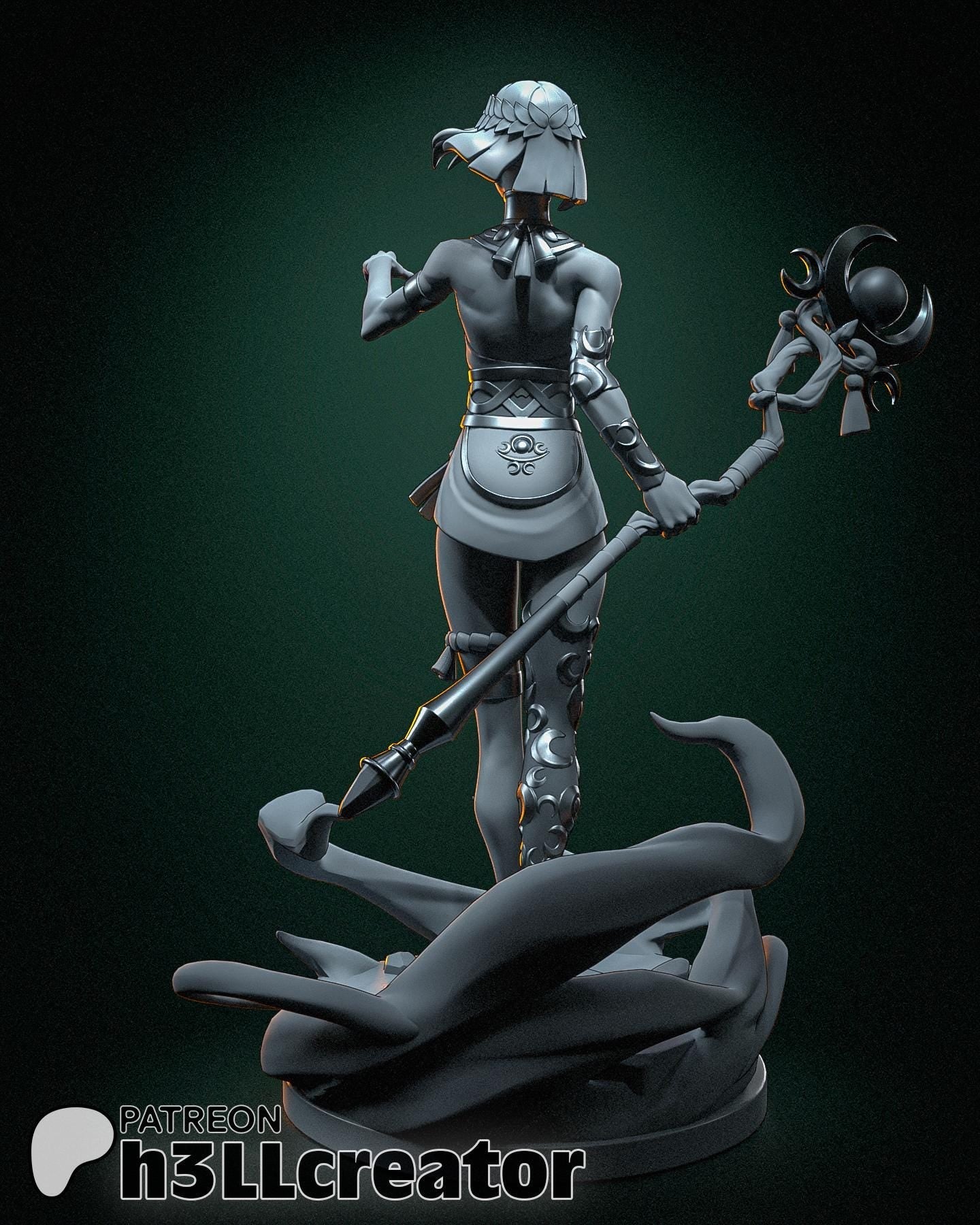 Melinoe from Hades 2 (fan art) | Full Model | Miniature scale 1:12 | h3LL Creator | DIY Model Kit