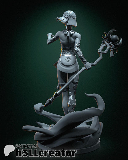Melinoe from Hades 2 (fan art) | Full Model | Miniature scale 1:12 | h3LL Creator | DIY Model Kit