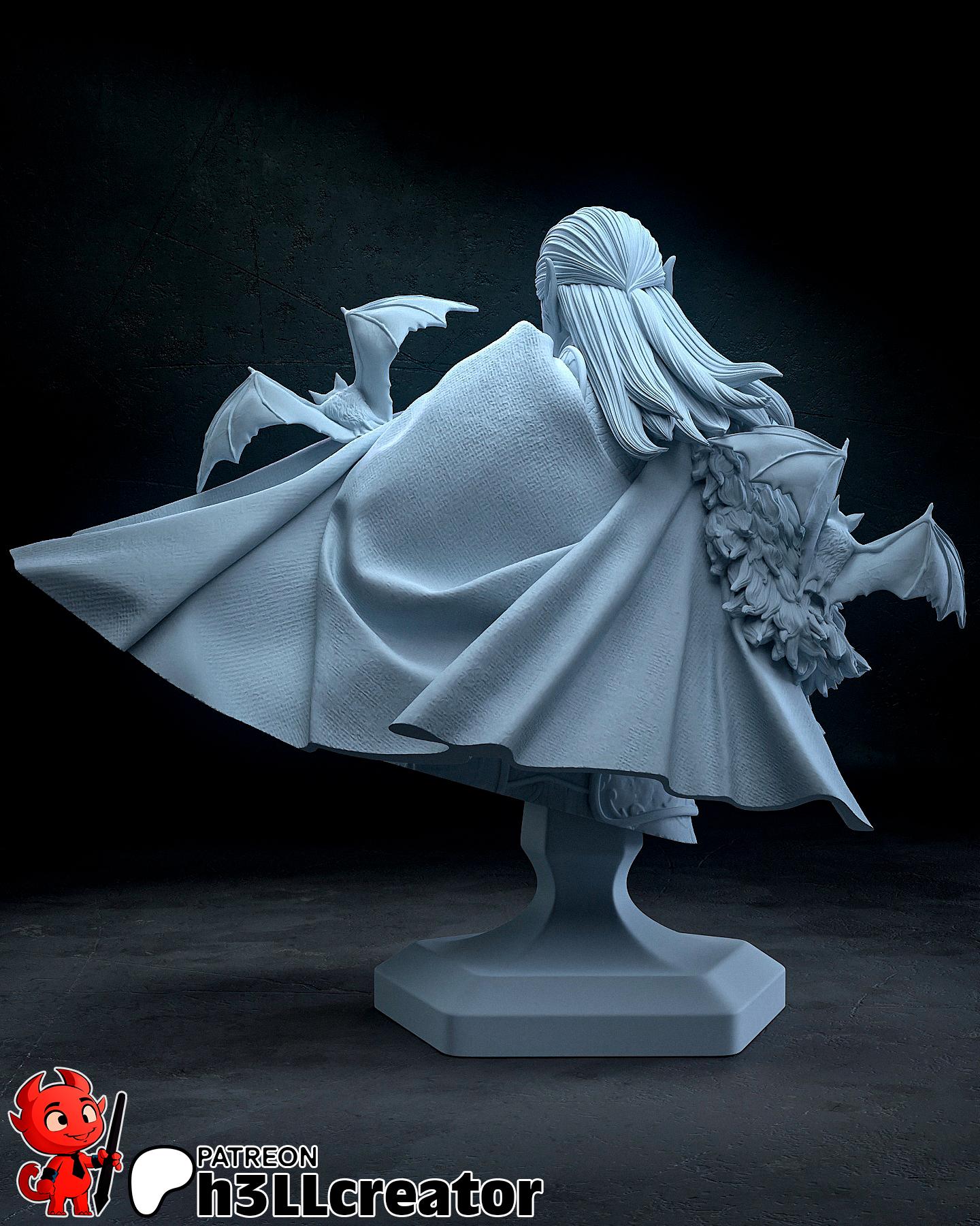 Strahd von Zarovich from The Curse of Strahd (fan art) | Full Model or Bust | Miniature scale 1:12 | h3LL Creator | DIY Model Kit