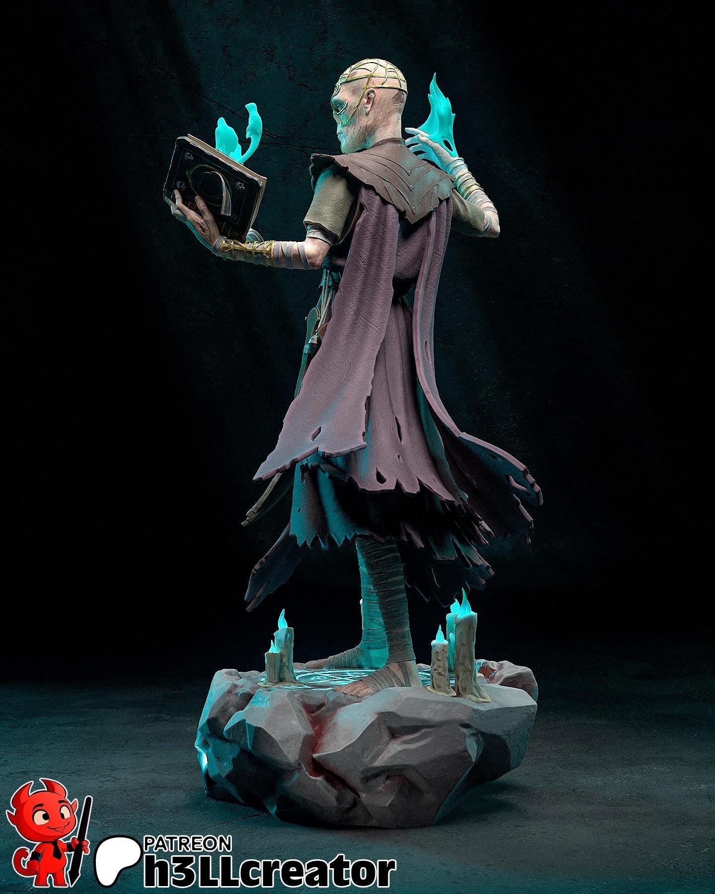 Withers from Baldurs Gate 3 (fan art) | Full Model or Bust | Miniature scale 1:12 | h3LL Creator | DIY Model Kit