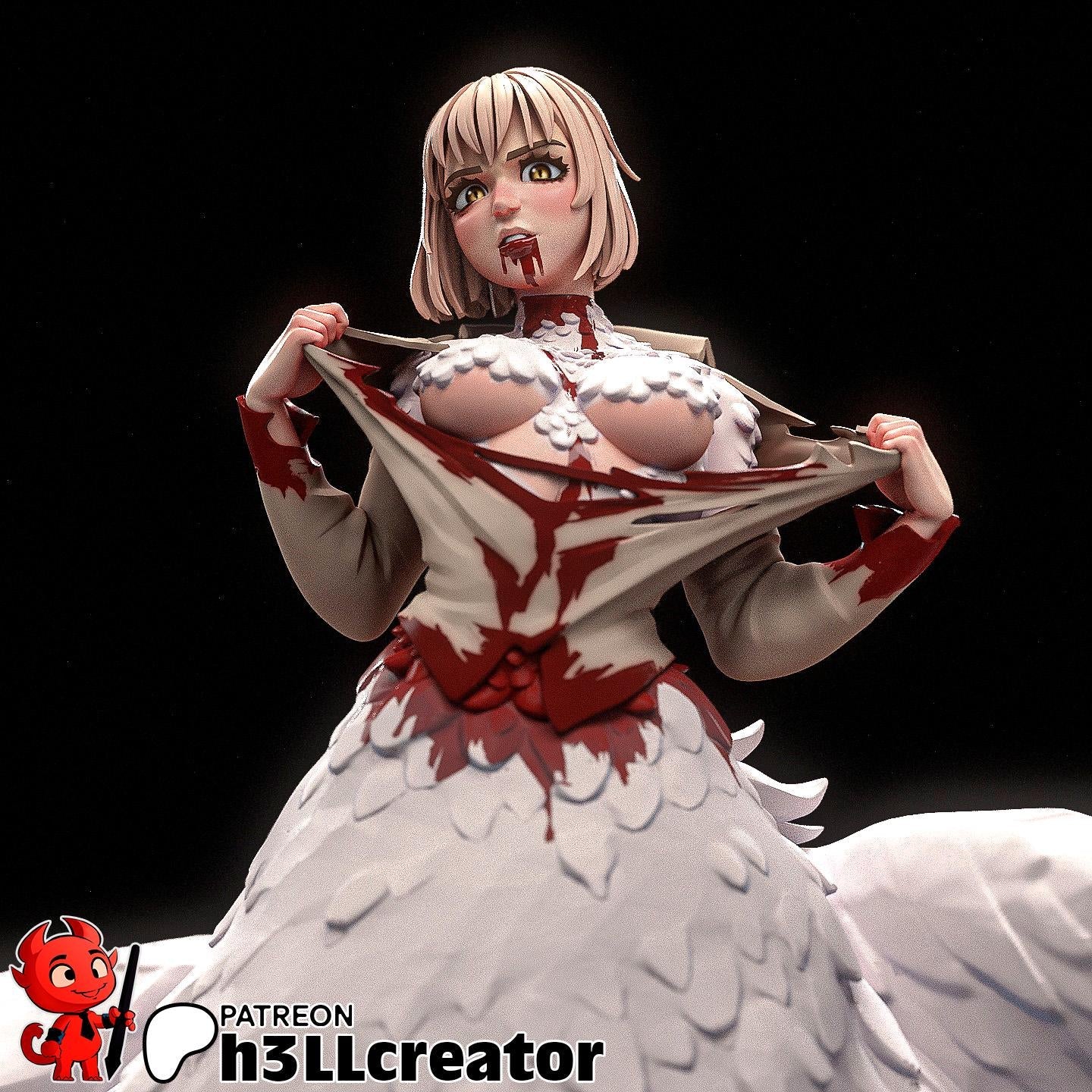 Falin Touden from Delicious in Dungeon (fan art) | Full Model or Bust | Miniature scale 1:12 | h3LL Creator | DIY Model Kit