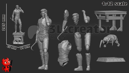 Gordon Freeman from Half Life 2 (fan art) | Full Model or Bust | Miniature scale 1:12 | h3LL Creator | DIY Model Kit