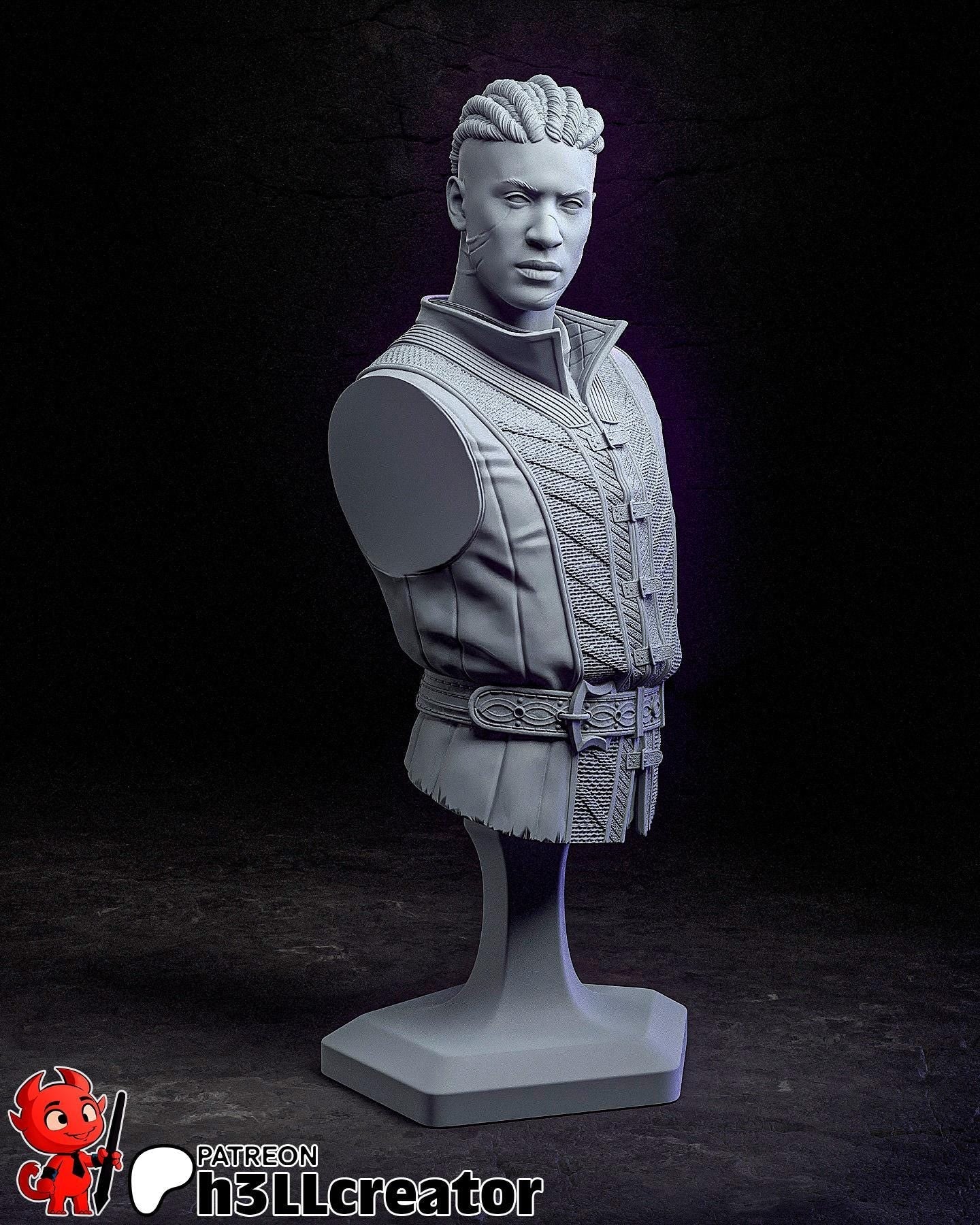 Wyll from Baldurs Gate 3 (fan art) | Full Model or Bust | Miniature scale 1:12 | h3LL Creator | DIY Model Kit