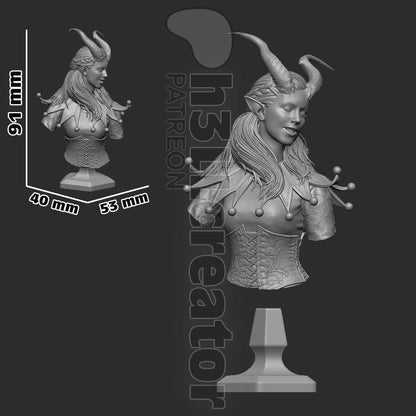 Alfira from Baldur's Gate 3 (fan art) | Full Model or Bust | Miniature scale 1:12 | h3LL Creator | DIY Model Kit