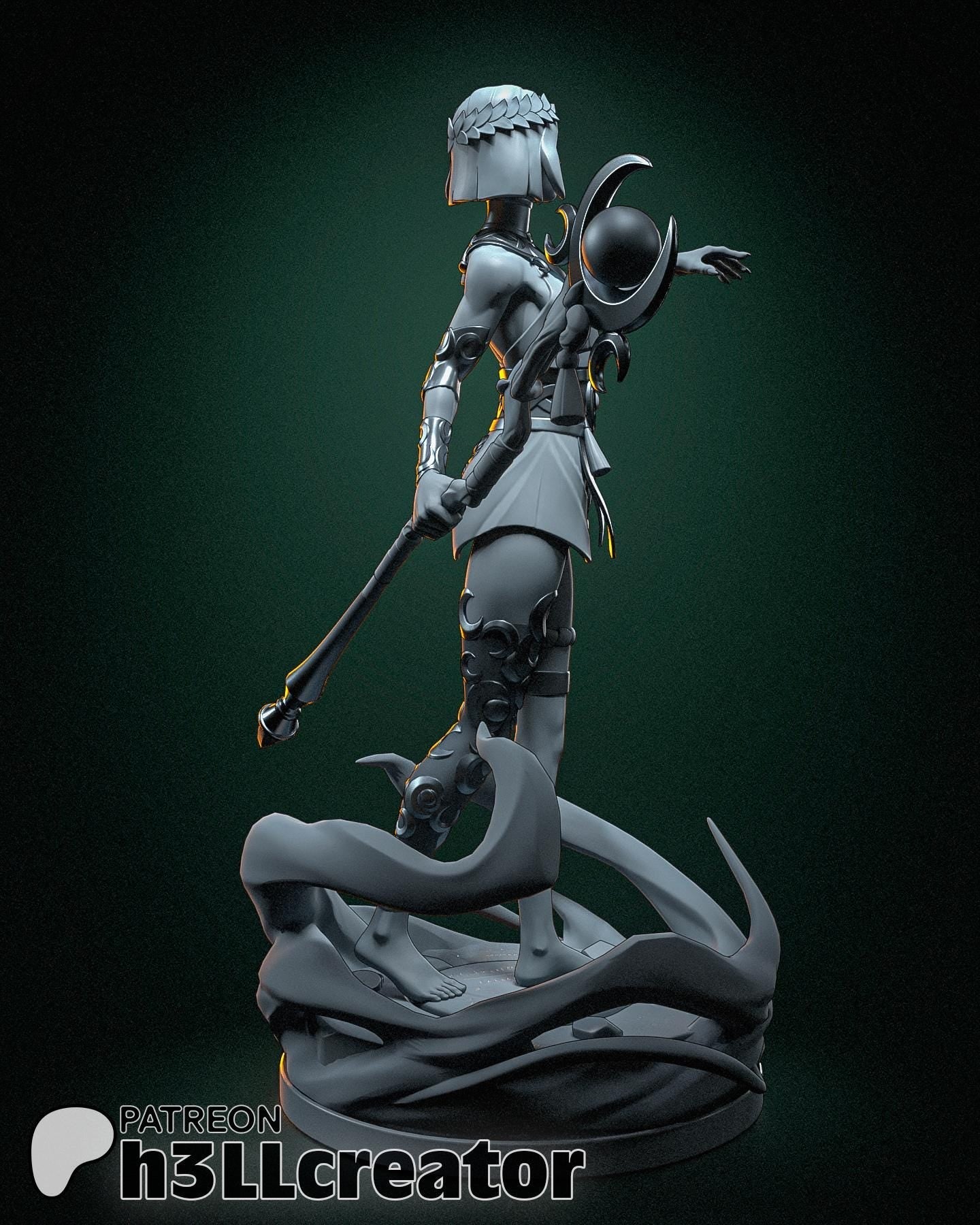 Melinoe from Hades 2 (fan art) | Full Model | Miniature scale 1:12 | h3LL Creator | DIY Model Kit