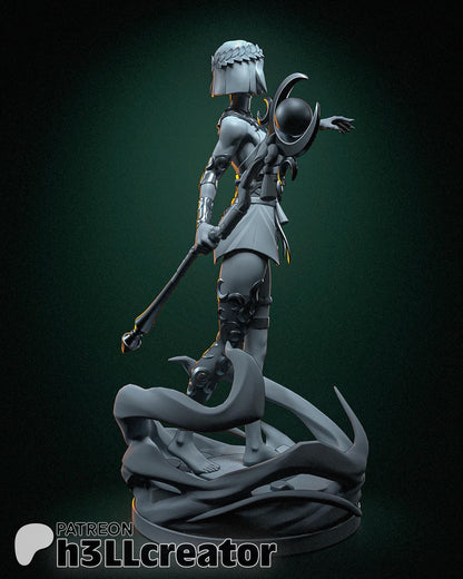 Melinoe from Hades 2 (fan art) | Full Model | Miniature scale 1:12 | h3LL Creator | DIY Model Kit