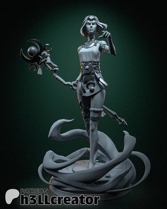 Melinoe from Hades 2 (fan art) | Full Model | Miniature scale 1:12 | h3LL Creator | DIY Model Kit