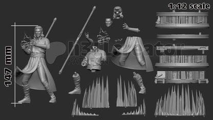 Gale from Baldur's Gate 3 (fan art) | Full Model or Bust | Miniature scale 1:12 | h3LL Creator | DIY Model Kit