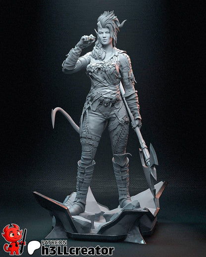 Karlach from Baldur's Gate 3 (fan art) | Full Model or Bust | Miniature scale 1:12 | h3LL Creator | DIY Model Kit