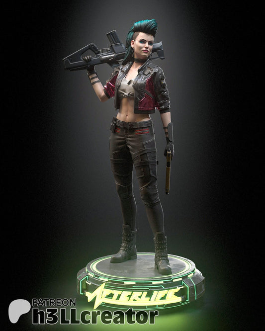 Rogue Amendiares from Cyberpunk 2077 (fan art) | Full Model or Bust | Miniature scale 1:12 | h3LL Creator | DIY Model Kit