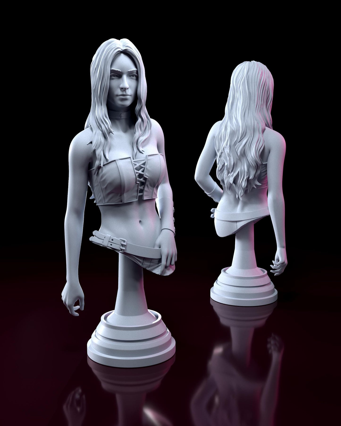 Trish from Devil May Cry 4 (DMC4) (fan art) | Full Model or Bust | Miniature scale 1:12 | h3LL Creator | DIY Model Kit