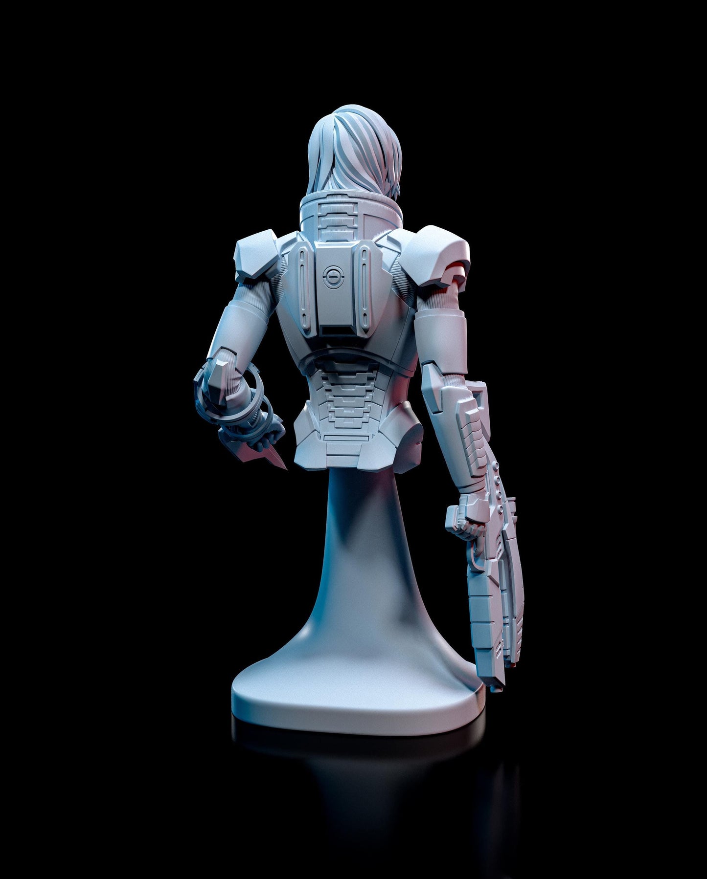 Female Shepard from Mass Effect (fan art) | Full Model or Bust | Miniature scale 1:12 | h3LL Creator | DIY Model Kit