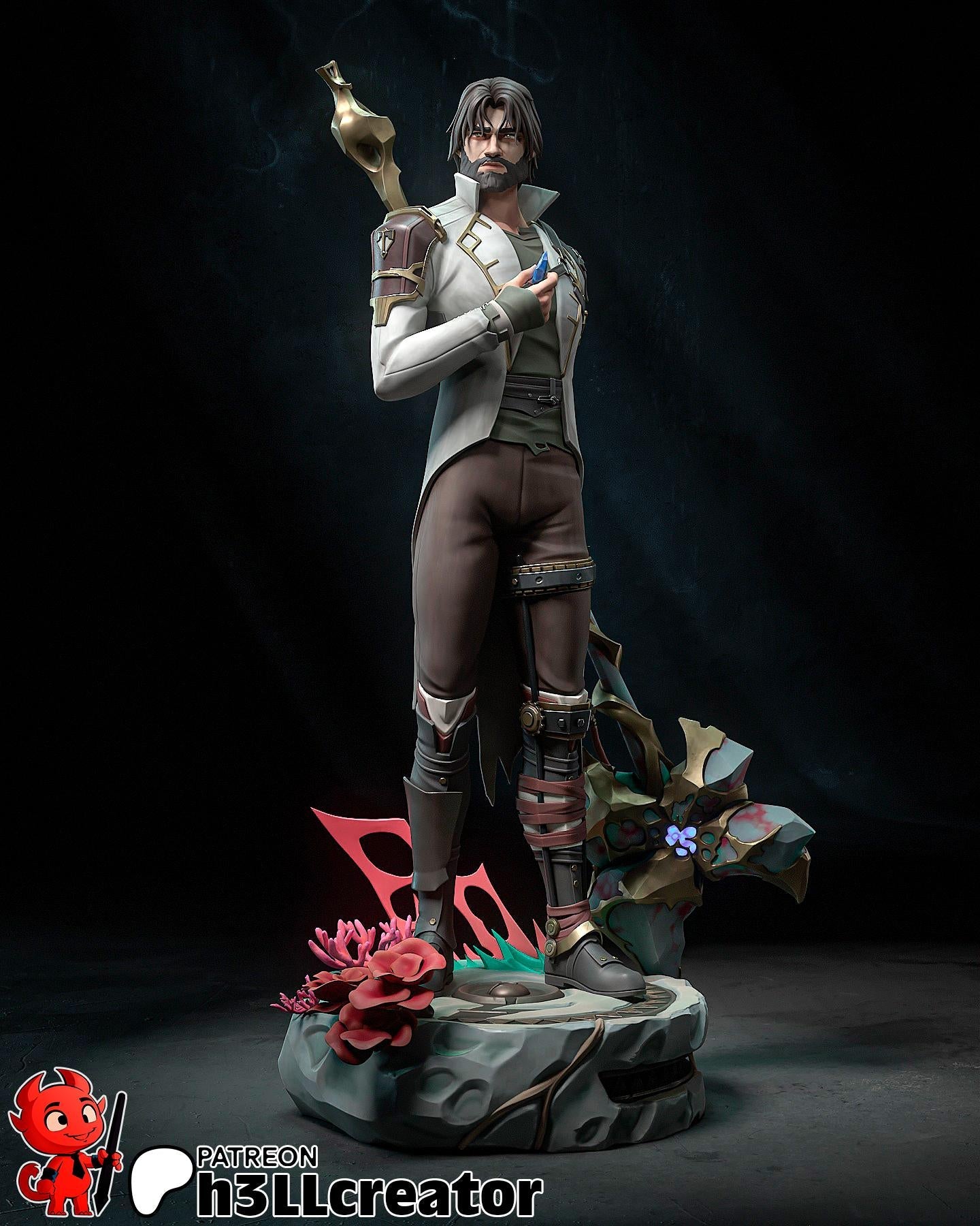 Jayce from Arcane (fan art) | Full Model or Bust | Miniature scale 1:12 | h3LL Creator | DIY Model Kit