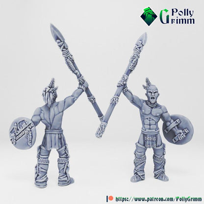 Wild west set. Native American Warriors Set 2 - Fantasy historic miniatures for tabletop games. 28mm / 32mm Resin Figures for RPG