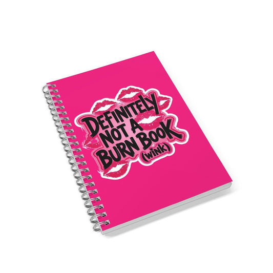 Definitely Not A Burn Book (Wink) Lined A5 Notebook