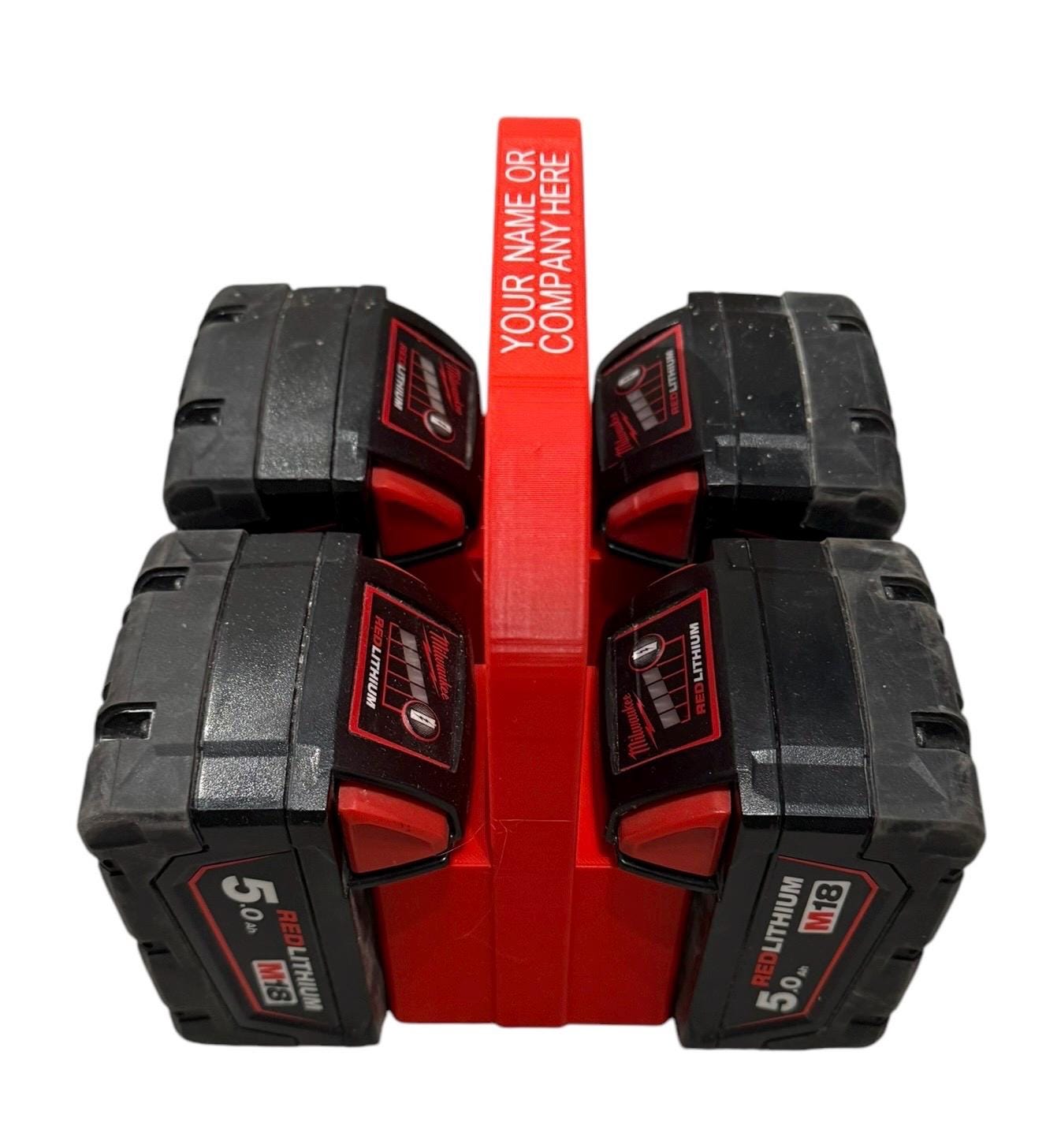 Einhell Power-XC PXC 18v Battery Carrier for 4 or 6 Batteries | DIY Gift | Builders Gift | Gift For Dad | Heavy Duty | Personalisable | Christmas Gift Idea