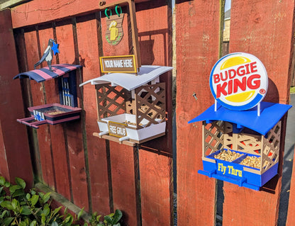 Personalized Pub Theme Bird Feeder: Small Bird Feeding Station