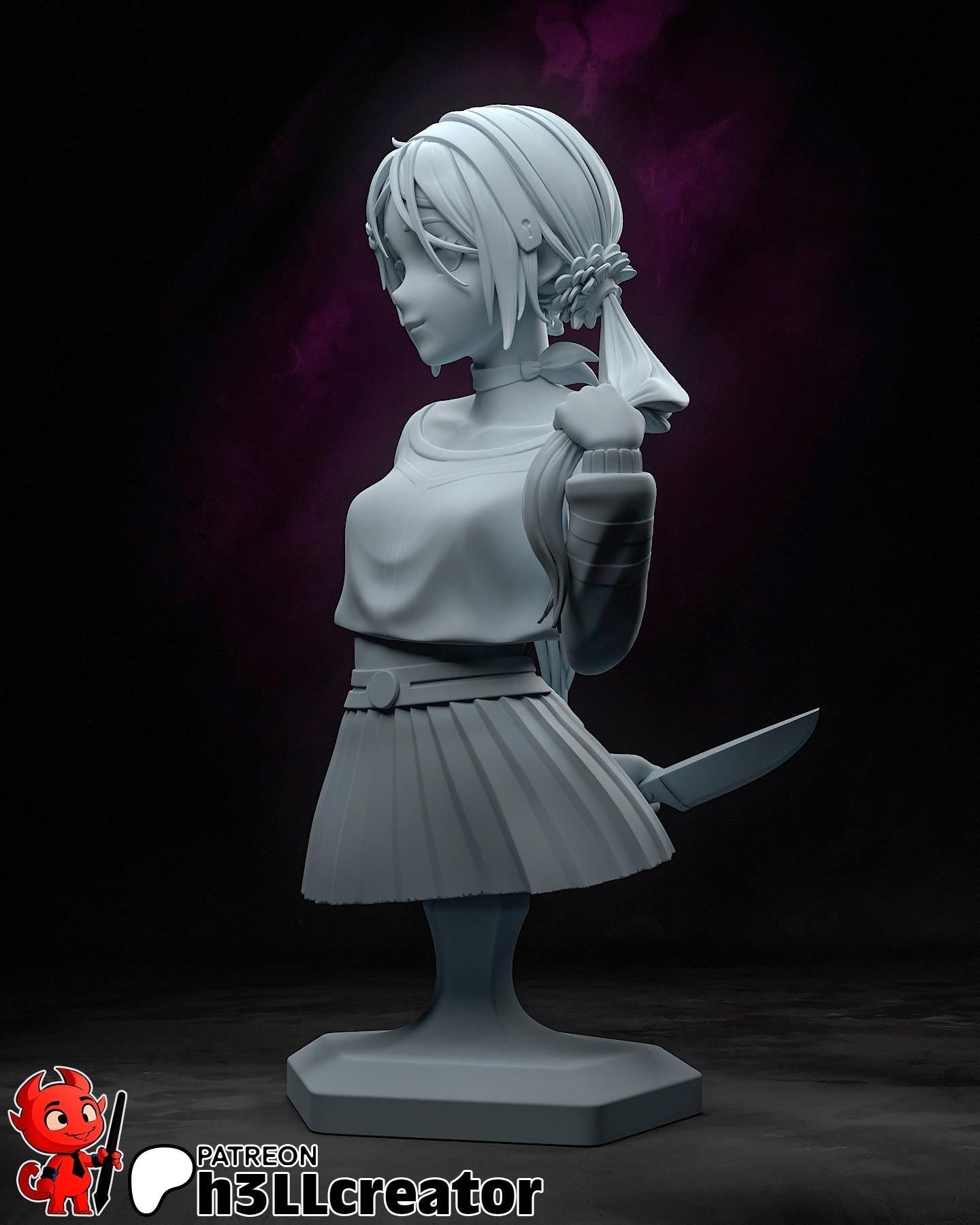 Mita from MiSide (fan art) | Full Model or Bust | Miniature scale 1:12 | h3LL Creator | DIY Model Kit