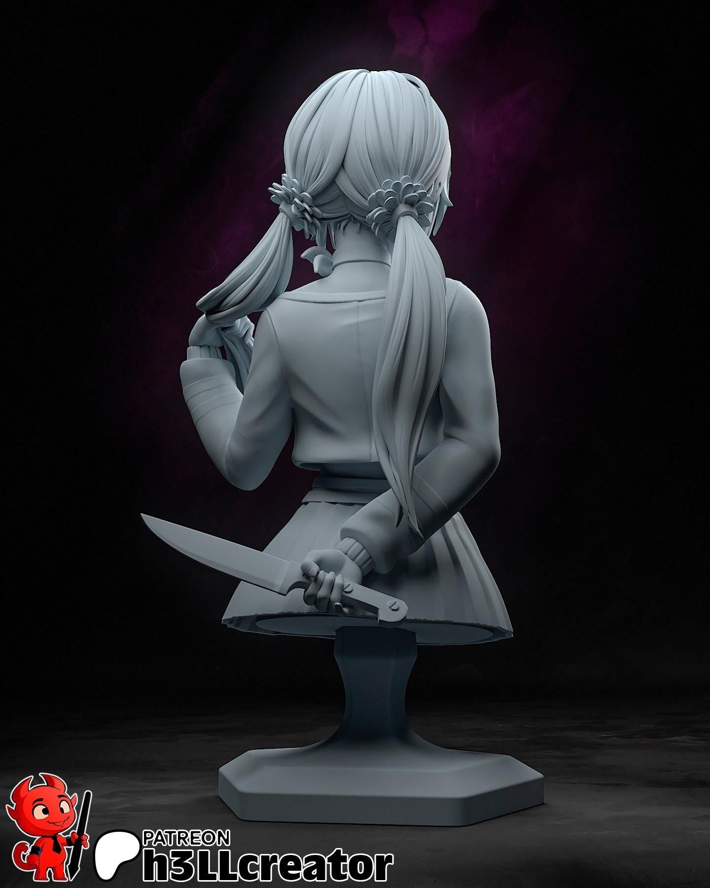 Mita from MiSide (fan art) | Full Model or Bust | Miniature scale 1:12 | h3LL Creator | DIY Model Kit