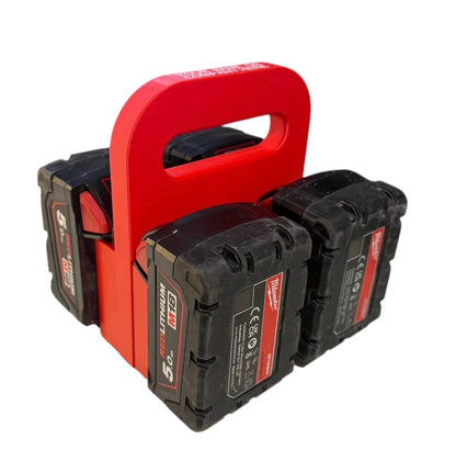 Einhell Power-XC PXC 18v Battery Carrier for 4 or 6 Batteries | DIY Gift | Builders Gift | Gift For Dad | Heavy Duty | Personalisable | Christmas Gift Idea